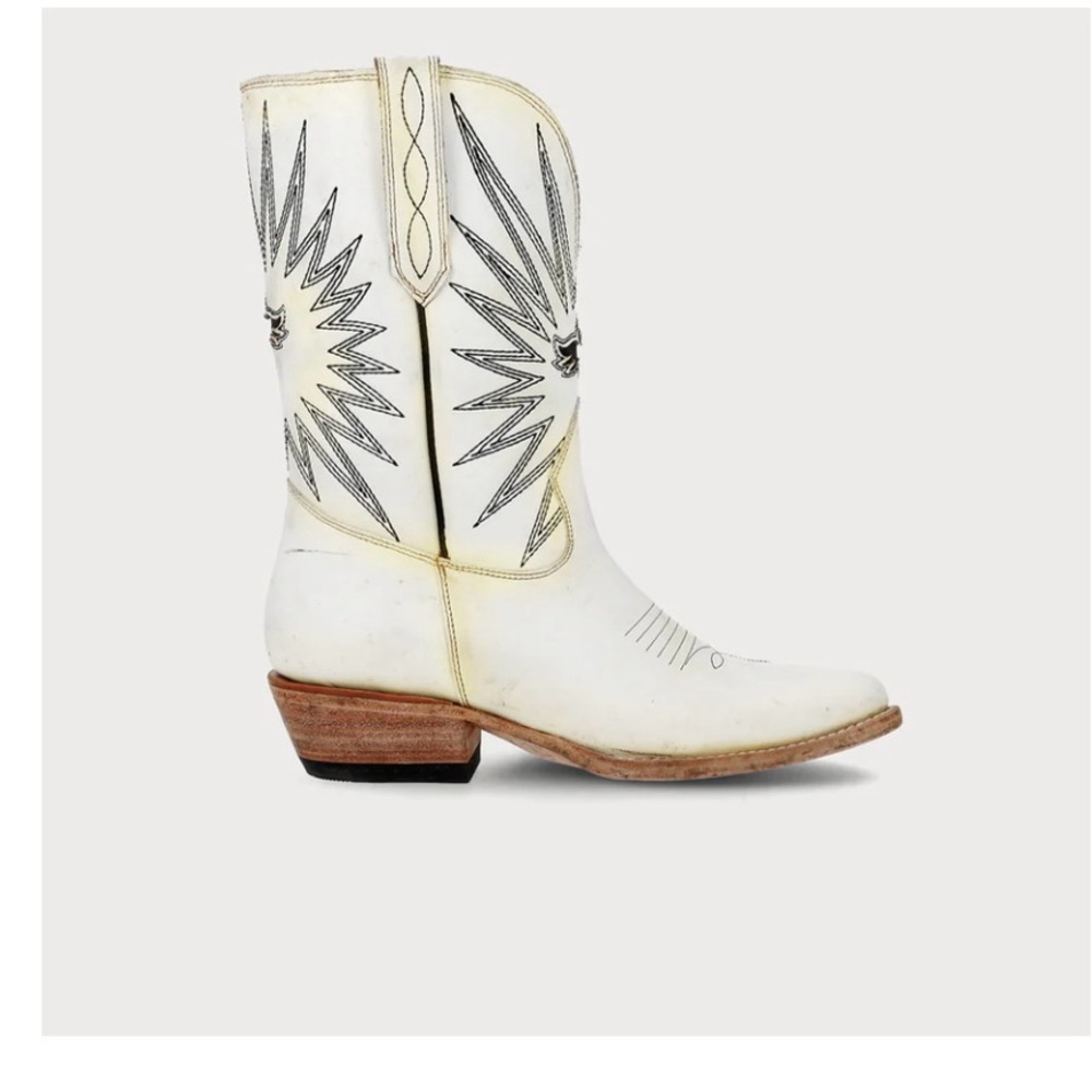 Mezcalero mezcal white cowboy boots size 8.5 - Picture 7 of 14